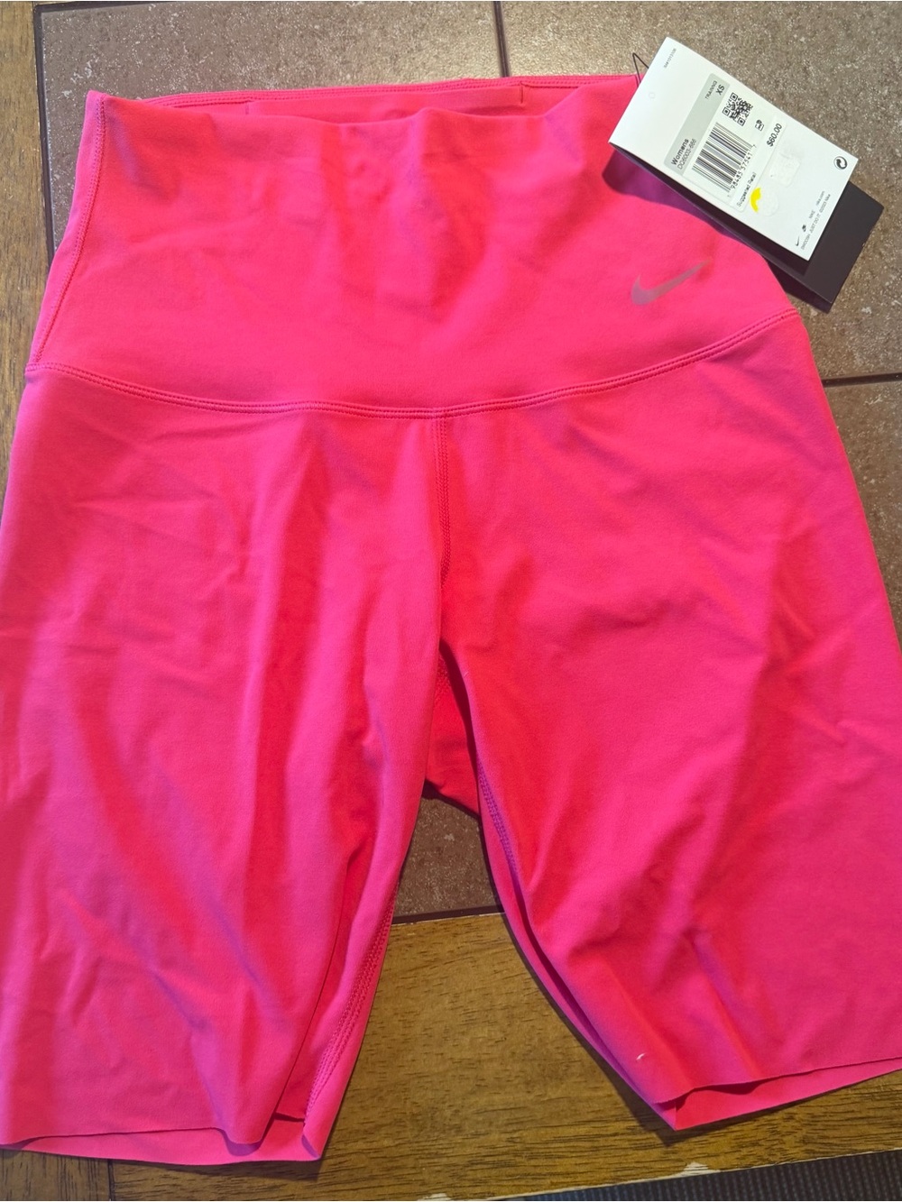 Nike Women's Hot Pink High-Rise Athletic Bike Shorts